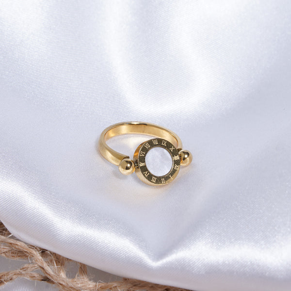 Greek Soul Ring - Pearl